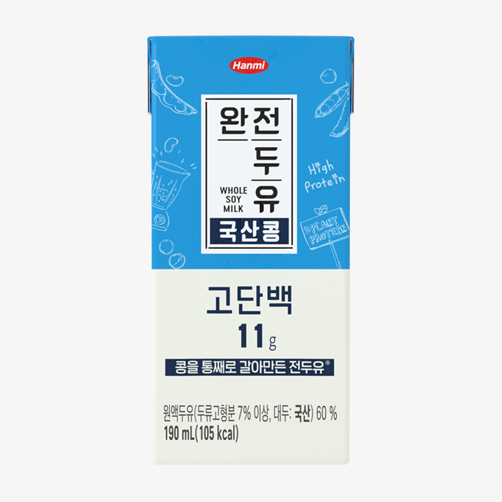 Whole Soymilk Korean soybean High Protein 11g