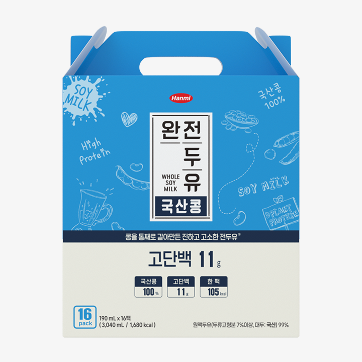 Whole Soymilk Korean soybean High Protein 11g